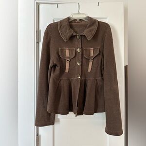 Worn a few times, flaws indicated in photos